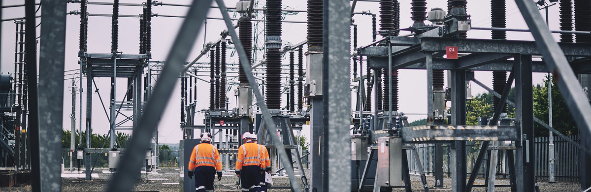 Engineers and substation
